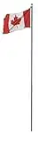 Flags Unlimited 20-Feet In-Ground Flagpole with Canadian Flag 36-Inchx72-Inch - FPA0020WF