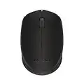 Logitech M171 Mouse Wireless per PC, Mac, Laptop, 2,4 GHz con Mini Ricevitore USB, Tracciamento Ottico, Durata della Batteria di 12 mesi, Ambidestro - Nero