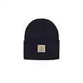 Carhartt Cappello Acrylic Watch Hat I020222 Navy in Tessuto Stretch AI21