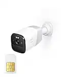 eufy Security 4G LTE Cellular Security Camera Wireless with 2K HD, Starlight Night Vision, Human Detection, GPS. Includes SIM Card and Built-in Local Storage. No Wi-Fi, Audio and Motion Alert