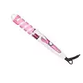 Hair Waver,Electric Hair Curling Wand Spiral Hair Curler Hair Crimper Curling Iron Hairstyling Tool Home Curling Iron 110‑240V Women Girl party (pink)