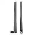 Hoopoocolor Antenna WiFi Antenna Router Wireless Scheda di Rete Omnidirectional Dualband SMA 2Pcs, Estende WiFi Stabile ad Ogni Angolo della Tua Casa