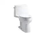 Kohler 3810-0 Santa Rosa Comfort Height Elongated 1.28 Gpf Toilet with Aquapiston Flush Technology And Left-Hand Trip Lever, White