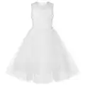 Choomomo Vestito Elegante Damigella d'Onore Vestiti da Cerimonia Abito da Matrimonio Nuziale Ragazze Abiti da Sera Sposa Nozze Dress 3-14 Anni Bianco 13-14 Anni