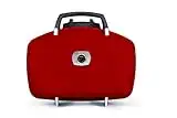 TravelQ 285 Portable Propane Gas Grill with Griddle, Red