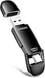 Jostart 512GB 550MB/s Read SSD USB 3.2 Solid State Flash Drive, Super High Speed USB C Thumb Drive Pendrive USB Photo Memory Stick for OTG Android Mobile Phone & Tablets, Laptop, MacBook, PC