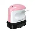 Megainvo Mini Prensa de Calor, Prensas de Impresión Mini con 3 Temperaturas 120-180°C, Máquina de Prensa Impresora para Camisetas Caliente Pequeña - Rosa