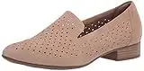 Clarks womens Juliet Hayes Loafer Flat, Beige Sand Suede, 7.5 US