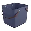 Rotho Albula Einkaufskorb, Kunststoff (PP recycelt), blau, 40l, (39,8 x 35,5 x 34 cm)