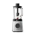 Philips Frullatore per Frullati e Smoothie - 1400W, Caraffa in Vetro da 2L, App di Ricette, Velocità Variabile, ProBlend 6 3D (HR3655/00)