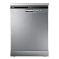 COMFEE' Freestanding Dishwasher FD1435E-X with 14 place settings, Full Size, Whisper Quiet 44dB, Wide LED Display, Delay Start, Half Load Function, Flexible Racks, Stainless Steel