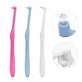 Angzhili Interspace Toothbrush for Teeth Detail Cleaning and Braces Clean Soft and Compact Trim Tooth Toothbrush Rose Red, Blue, White