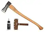 1844 Helko Werk Germany Traditional Spaltaxt - German Splitting Axe, Made in Germany Wood Splitter and Wood Splitting Axe for Splitting Wood - Head 4.5 lbs, Handle 28 in. (13582)