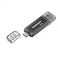 Vansuny 128GB Type C Flash Drive 2 in 1 OTG USB 3.0 + USB C Memory Stick with Keychain Dual Type C Thumb Drive Photo Stick Jump Drive for Android Smartphone, Computers, MacBook, Tablets, PC