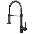 Kitchen Sink Tap Black 360°Swivel, Pull Down Kitchen Mixer Tap, Modern Cold and Hot Kitchen Taps, Commercial Single Handle Mixer Tap, Kitchen Faucet with 2 Spray Modes