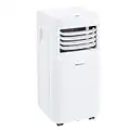 Amazon Basics - Aire acondicionado portátil con deshumidificador, 8000 BTU/H, Energía Clase A, Blanco