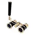 Limnyves Black 3X25 Opera Binocular Coated Lens Opera Coated Theater Glass Lady Glass Handle Women Girls Gifts