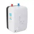 8L Chauffe-eau électrique instantané 1500W Mini Chauffe-Eau électrique Sans Réservoir Blanc