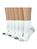 Hanes womens Hanes Women's 6-pair Lightweight Breathable Ventilation Ankle fashion liner socks, White Basic, 5 9 US