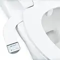 Brondell Bidet - Thinline SimpleSpa SS-150 Fresh Water Spray Non-Electric Bidet Toilet Attachment in White with Self Cleaning Nozzle