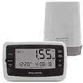 AcuRite Wireless Digital Rain Gauge with Self-Emptying Collector with Rainfall History, Alerts, and Current Date and Time (00899), Multicolor