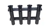 Brocraft Tackle Rack Fishing Rod Holder/Boat Rod Rack (4-Rod Poly Black Rod Rack)