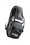 Honeywell 1034490 Howard Leight Impacto Sport orejeras de protección auditiva, negro, 1