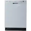 Dishwasher, Kalamera 24 inch Built in Dishwasher with 12/14 Place Settings, 6 Wash Cycles and 4 Temperature + Sanitized Option, Energy Save with Low Water Consumption and Quiet Operation - White