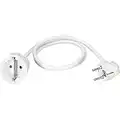 Schuko Extension Cable 1.0 m Pure White H05VV-F3G 1.5