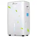 35-Pint Dehumidifier for Basement and Large Room - 2000 Sq. Ft. Quiet Dehumidifier for Medium to Large Capacity Room Home Bathroom Basements - Auto Continuous Drain Remove Moisture