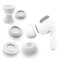 sciuU Rembourrage Antidérapant Compatible avec Apple Airpods Pro, [3 Paires] Crochet en Silicone Souple, Housse de Rechange pour écouteurs, Taille - L + M + S