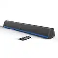 Audible Fidelity Soundbar, Bluetooth Sound Bar for TV and PC, Compact with RGB LED Display, Air Tube & 2.0 Channel Amplifier Wireless with Remote Control for Computer and Laptop Gaming