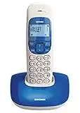 Brondi Nice Telefono Cordless, Bianco/Blu