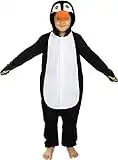 Funidelia | Disfraz de pingüino Onesie para niño y niña Talla 3-4 años ▶ Animales, Polo Sur - Color: Negro - Divertidos Disfraces y complementos para Carnaval y Halloween