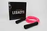 RUSH ATHLETICS LEGACY WEIGHTED JUMP ROPE - Best Boxing MMA Cardio Fitness Training - Strength Speed Agility Condition - Adjustable 10ft HEAVY JUMP ROPE Sold (PINK)