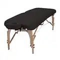 Earthlite INNER STRENGTH Paquet de table de massage portable E2 - Table de massage Reiki complète Incl. Berceau, oreiller et housse de transport de luxe ajustables (76x185cm) Noir