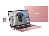 ASUS 2022 14" HD Laptop, Intel Celeron N4020 Processor, 4GB RAM, 64GB eMMC Flash Memory, Intel HD Graphics 500, HD Webcam, Stereo Speakers, Rose Gold, Windows 11S, 32GB USB Card