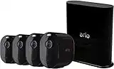 Arlo Pro3 Wireless Home Security Camera System CCTV, WiFi, 6-Month Battery Life, Colour Night Vision, Indoor or Outdoor, 2K HDR, 2-Way Audio, Spotlight, 160° View, Alarm, 4 Camera Kit, VMS4440B