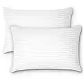 Lot de 2 oreillers de lit pour dormir - En fibre douce - Taille Queen Size - Pour la maison et l'hôtel - Luxueux, rafraîchissant et respirant