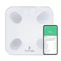 Digital Body Weight Bathroom Scale FitTrack Dara - FDA Approved Body Fat Scale - BMI Digital Smart Scale & Body Composition Analyzer Monitor - Most Accurate Bluetooth Glass Weighing Scale