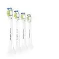 Philips Sonicare HX6064/07 Testine DiamondClean Standard per una Pulizia Efficace, 4 Pezzi, Bianco