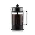 Bodum 1788-01, Caffettiera a pistone Kenya da 1,0 L per 8 tazze, colore: Nero