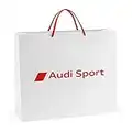 Audi 7281900203 Borsa per Il Trasporto di Carta, Sacchetto Regalo Bianco/Rosso (L), L