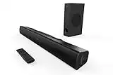 CREATIVE Stage V2 2.1 Soundbar with Subwoofer, Clear Dialog and Surround by Sound Blaster, Bluetooth 5.0, TV ARC, Optical, and USB Audio, Wall Mountable, Adjustable Bass and Treble, for TV