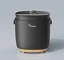 Kitchtrixx Digitaler Reiskocher & Dampfgarer | Low Sugar Rice Cooker, Multikocher 2 L, Timer, 9 Programme | inkl. Dämpfeinsatz, Löffel & Messbecher, Schwarz