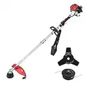 PowerSmart Gas String Trimmer/Edger, 25.4CC Gas Weed Eater with 16" Cutting Path, Starter Handle & Shoulder Strap Included