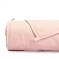 Simple Being Weighted Blanket, Patented 9 Layer Design, 60x80 12lb, Shell Pink