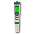 AERO-GRO Digital 5-in-1 Meter: 5 Functions: pH, TDS, EC, Salinity%, Salinity ppm, and Temp, IP67 Waterproof, Pen-Type Tester for Hydroponics, Water, Wine, Spas, Aquariums