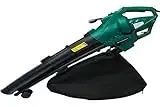 WerkaPro 10388 - Aspirateur Souffleur Broyeur - 3000 W - Sac de Récupération 35 Litres - Commende Centralisée - Vert