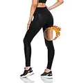 Pantalon de Sudation Femme, Legging Anti Cellulite Push Up, Leggings Minceur Gainant en SCR-5500 : Suer 5 Fois Plus & Effet Amincissante Ventre Plat pour Jogging Yoga Sport Fitness